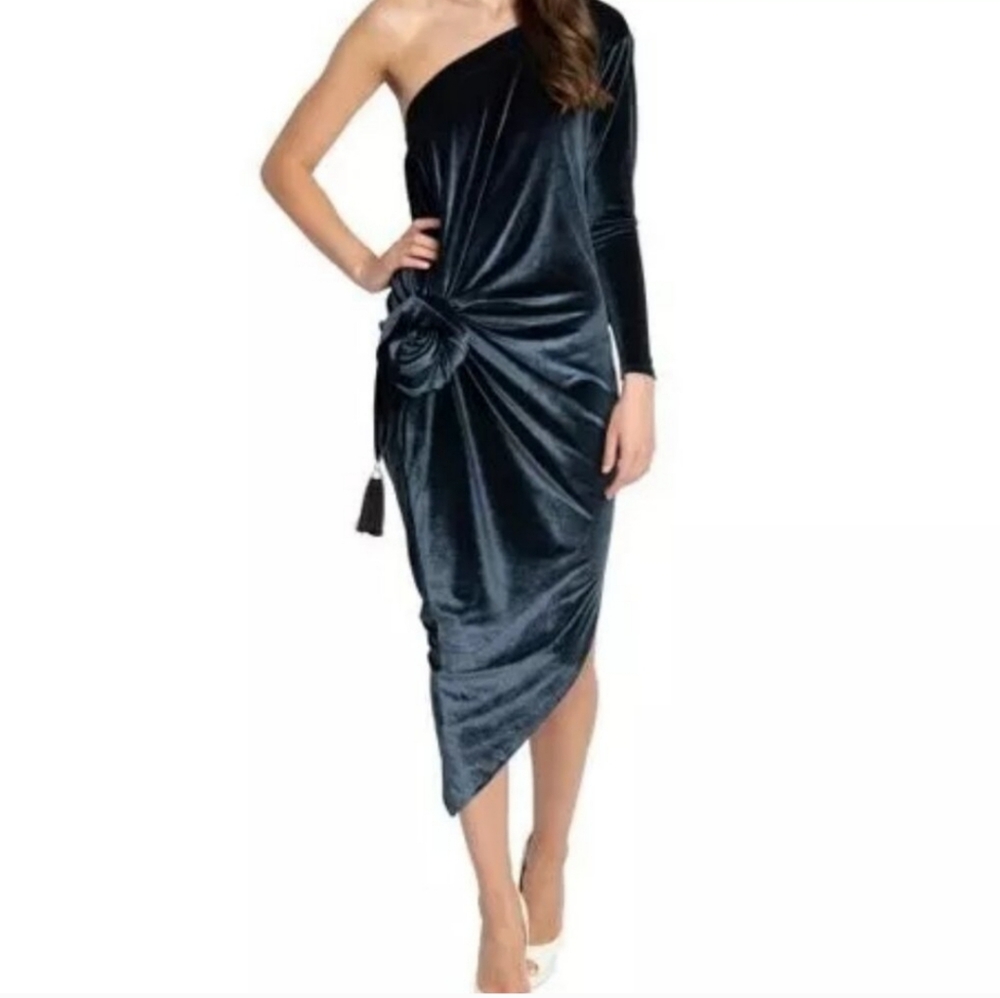 Coldesina Jenny Long-Sleeve 2x Velvet Dress - Convertible, Multiway